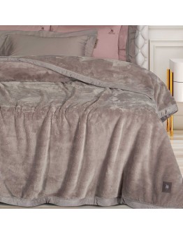 GREENWICH POLO CLUB ΚΟΥΒΕΡΤΑ VELOUR KING ESSENTIAL 3973 DUSTY LILAC