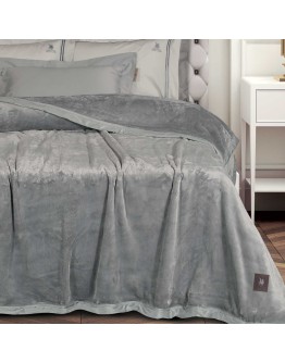 GREENWICH POLO CLUB ΚΟΥΒΕΡΤΑ VELOUR KING ESSENTIAL 3971 GREY