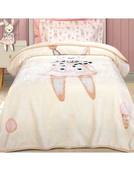 GREENWICH POLO CLUB ΚΟΥΒΕΡΤΑ VELOUR JUNIOR ESSENTIAL 8859 CREAM