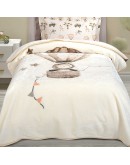 GREENWICH POLO CLUB ΚΟΥΒΕΡΤΑ VELOUR JUNIOR ESSENTIAL 8860 TAUPE