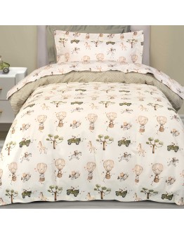 GREENWICH POLO CLUB ΣΕΤ ΣΕΝΤΟΝΙΑ ΜΟΝΑ ESSENTIAL 8860 IVORY, OLIVE GREEN