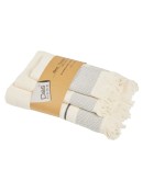 DAS HOME ΣΕΤ ΠΕΤΣΕΤΕΣ 3ΤΕΜΑΧΙΩΝ BEST 0840 IVORY