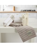 DAS HOME ΣΕΤ ΠΟΤΗΡΟΠΑΝΑ 2ΤΜΧ 30Χ50 0825 TAUPE, WHITE