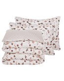 DAS HOME ΣΕΤ ΣΕΝΤΟΝΙΑ ΥΠΕΡΔΙΠΛΑ HAPPY FLANNEL 9681 BEIGE, BROWN