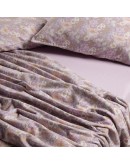 DAS HOME ΣΕΤ ΣΕΝΤΟΝΙΑ ΥΠΕΡΔΙΠΛΑ HAPPY FLANNEL 9682 GREY, LILAC