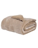 DAS HOME ΚΟΥΒΕΡΤΟΠΑΠΛΩΜΑ SHERPA ΜΟΝΟ 1367 TAUPE