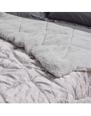 DAS HOME VELVET ΚΟΥΒΕΡΤΟΠΑΠΛΩΜΑ SHERPA ΜΟΝΟ 1376 GREY