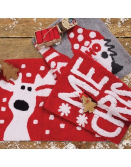 DAS HOME ΤΑΠΕΤΟ ΜΠΑΝΙΟΥ 50Χ80 CHRISTMAS 0850 RED