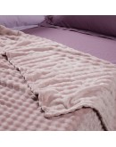 DAS HOME ΚΟΥΒΕΡΤΑ BUBBLE FLEECE 240Χ260 1372 DUSTY LILAC