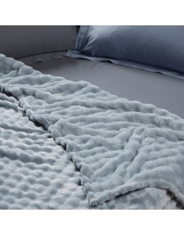 DAS HOME ΚΟΥΒΕΡΤΑ BUBBLE FLEECE 240Χ260 1371 LIGHT BLUE
