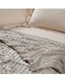 DAS HOME ΚΟΥΒΕΡΤΑ BUBBLE FLEECE 220Χ240 1370 TAUPE