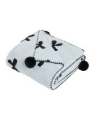 DAS HOME ΚΟΥΒΕΡΤΑ ΚΑΝΑΠΕ JACQUARD FLEECE 1380 LIGHT BLUE