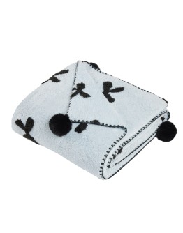 DAS HOME ΚΟΥΒΕΡΤΑ ΚΑΝΑΠΕ JACQUARD FLEECE 1380 LIGHT BLUE