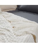 DAS HOME ΚΟΥΒΕΡΤΑ BUBBLE FLEECE 160Χ220 1369 IVORY