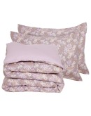 DAS HOME ΣΕΤ ΠΑΠΛΩΜΑΤΟΘΗΚΗ ΥΠΕΡΔΙΠΛΗ HAPPY FLANNEL 9682 GREY, LILAC