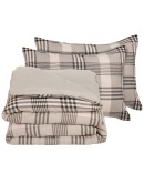 DAS HOME ΣΕΤ ΠΑΠΛΩΜΑΤΟΘΗΚΗ ΥΠΕΡΔΙΠΛΗ HAPPY FLANNEL 9679 BEIGE, OLIVE