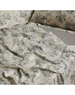 DAS HOME ΠΑΠΛΩΜΑΤΟΘΗΚΗ ΣΕΤ ΥΠΕΡΔΙΠΛΗ PRESTIGE 1712 GREY, IVORY