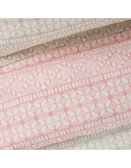 DAS HOME ΣΕΤ ΣΕΝΤΟΝΙΑ ΜΟΝΑ HAPPY 9674 GREY, ROSE