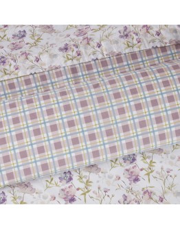 DAS HOME ΣΕΤ ΣΕΝΤΟΝΙΑ ΜΟΝΑ HAPPY 9675 IVORY, LILAC