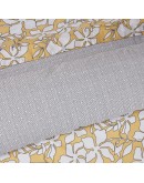 DAS HOME ΣΕΤ ΣΕΝΤΟΝΙΑ ΜΟΝΑ ΜΕ ΛΑΣΤΙΧΟ CASUAL 5432 OCHRE, WHITE