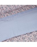 DAS HOME ΣΕΤ ΣΕΝΤΟΝΙΑ ΜΟΝΑ ΜΕ ΛΑΣΤΙΧΟ CASUAL 5427 SALMON, WHITE