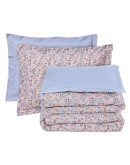 DAS HOME ΣΕΤ ΣΕΝΤΟΝΙΑ ΜΟΝΑ ΜΕ ΛΑΣΤΙΧΟ CASUAL 5427 SALMON, WHITE