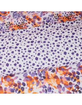 DAS HOME ΣΕΤ ΣΕΝΤΟΝΙΑ ΜΟΝΑ ΜΕ ΛΑΣΤΙΧΟ CASUAL 5430 ORANGE, PURPLE