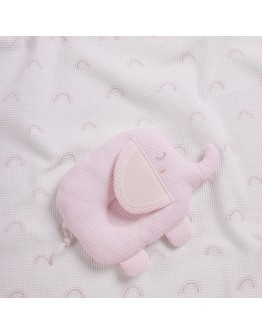 DAS BABY ΚΟΥΒΕΡΤΑ ΠΙΚΕ ΑΓΚΑΛΙΑΣ RELAX 4957 GREY, PINK, WHITE