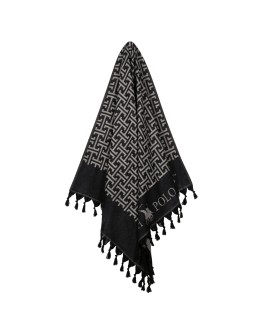 GREENWICH POLO CLUB PAREO FOUTA 90Χ170 4056 BLACK, GREY