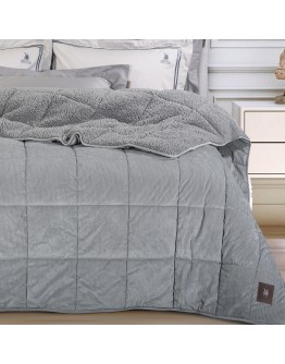 GREENWICH POLO CLUB ΚΟΥΒΕΡΤΟΠΑΠΛΩΜΑ ΥΠΕΡΔΙΠΛΟ SHERPA 3480 GREY