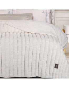 GREENWICH POLO CLUB ΚΟΥΒΕΡΤΑ FAUX FUR ΥΠΕΡΔΙΠΛΗ PREMIUM 3477 WHITE