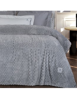 GREENWICH POLO CLUB ΚΟΥΒΕΡΤΑ FLEECE ΥΠΕΡΔΙΠΛH 3476 GREY