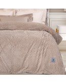 GREENWICH POLO CLUB ΚΟΥΒΕΡΤΑ FLEECE ΥΠΕΡΔΙΠΛH 3475 TAUPE