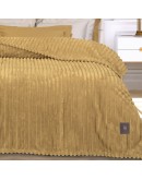 GREENWICH POLO CLUB ΚΟΥΒΕΡΤΑ FLEECE 160X220 ESSENTIAL 3488 OCHRE