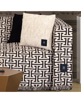 GREENWICH POLO CLUB ΡΙΧΤΑΡΙ 180Χ250 ESSENTIAL 3931 BLACK, ECRU