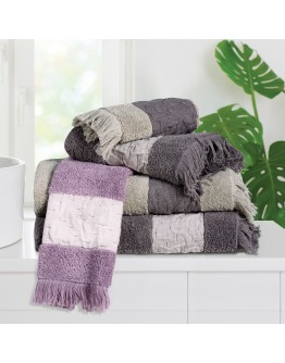 DAS HOME ΣΕΤ ΠΕΤΣΕΤΕΣ 3ΤΕΜΑΧΙΑ DAILY 0746 DARK GREY