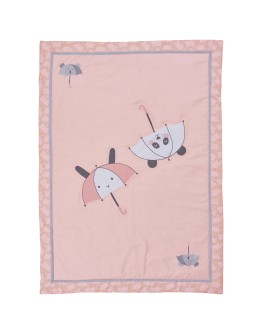 DAS BABY ΚΟΥΒΕΡΛΙ ΚΟΥΝΙΑΣ FUN 4878 ΓΚΡΙ, ΛΕΥΚΟ, ΡΟΖ