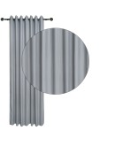 DAS HOME ΚΟΥΡΤΙΝΑ ΜΕ ΚΡΙΚΟΥΣ 140Χ270 2256 ΓΚΡΙ ΣΚΟΥΡΟ