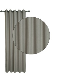 DAS HOME ΚΟΥΡΤΙΝΑ ΜΕ ΚΡΙΚΟΥΣ 140Χ270 2259 ΓΚΡΙ