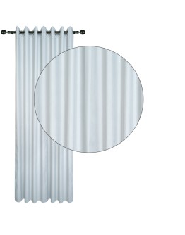 DAS HOME ΚΟΥΡΤΙΝΑ ΜΕ ΚΡΙΚΟΥΣ 140Χ270 2253 ΓΚΡΙ