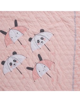 DAS KIDS ΚΟΥΒΕΡΛΙ ΜΟΝΟ 4878 ΓΚΡΙ, ΛΕΥΚΟ, ΡΟΖ