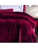 GREENWICH POLO CLUB ΚΟΥΒΕΡΤΑ VELOUR ΥΠΕΡΔΙΠΛH ESSENTIAL 3438 ΜΠΟΡΝΤΩ