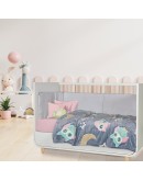 DAS BABY ΚΟΥΒΕΡΤΑ FLEECE ΚΟΥΝΙΑΣ RELAX 4864 ΓΚΡΙ, ΚΙΤΡΙΝΟ, ΡΟΖ