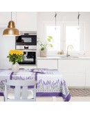 DAS HOME ΤΡΑΠΕΖΟΜΑΝΤΗΛΟ 140Χ220 0722 ΛΕΥΚΟ, ΜΩΒ, ΠΡΑΣΙΝΟ