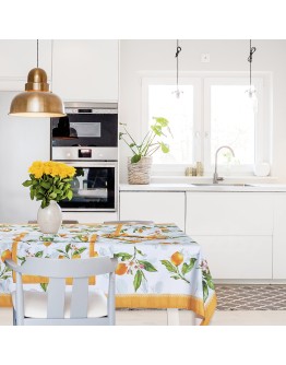 DAS HOME ΤΡΑΠΕΖΟΜΑΝΤΗΛΟ 140Χ220 0724 ΚΙΤΡΙΝΟ, ΛΕΥΚΟ, ΠΡΑΣΙΝΟ