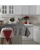 DAS HOME CHRISTMAS ΤΡΑΠΕΖΟΜΑΝΤΗΛΟ 140Χ180 0718 ΑΣΗΜΙ, ΓΚΡΙ