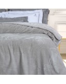 GREENWICH POLO CLUB ΚΟΥΒΕΡΤΑ VELOUR ΥΠΕΡΔΙΠΛH ESSENTIAL 3442 LIGHT GREY