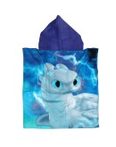 ΠΟΝΤΣΟ ΘΑΛΑΣΣΗΣ 50Χ115 HOW TO TRAIN YOUR DRAGON 5868 ΜΑΥΡΟ, ΜΠΛΕ