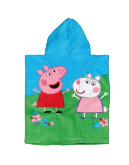 ΠΟΝΤΣΟ ΘΑΛΑΣΣΗΣ 50Χ115 PEPPA PIG 5869 ΓΑΛΑΖΙΟ, ΠΡΑΣΙΝΟ, ΡΟΖ