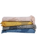 GREENWICH POLO CLUB PAREO FOUTA 90Χ170 3796 OCHRE